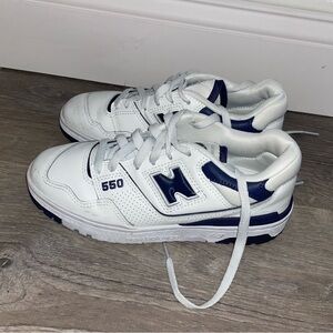 New Balance 550 | SIZE: 6.5 - B | COLOR: White with Dark Mercury